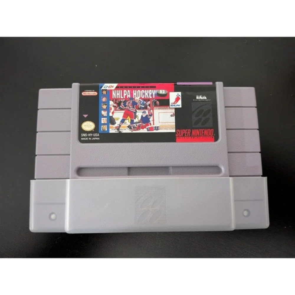 NHLPA Hockey '93 Super Nintendo SNES Authentic Game‎ Tested Cartridge Only